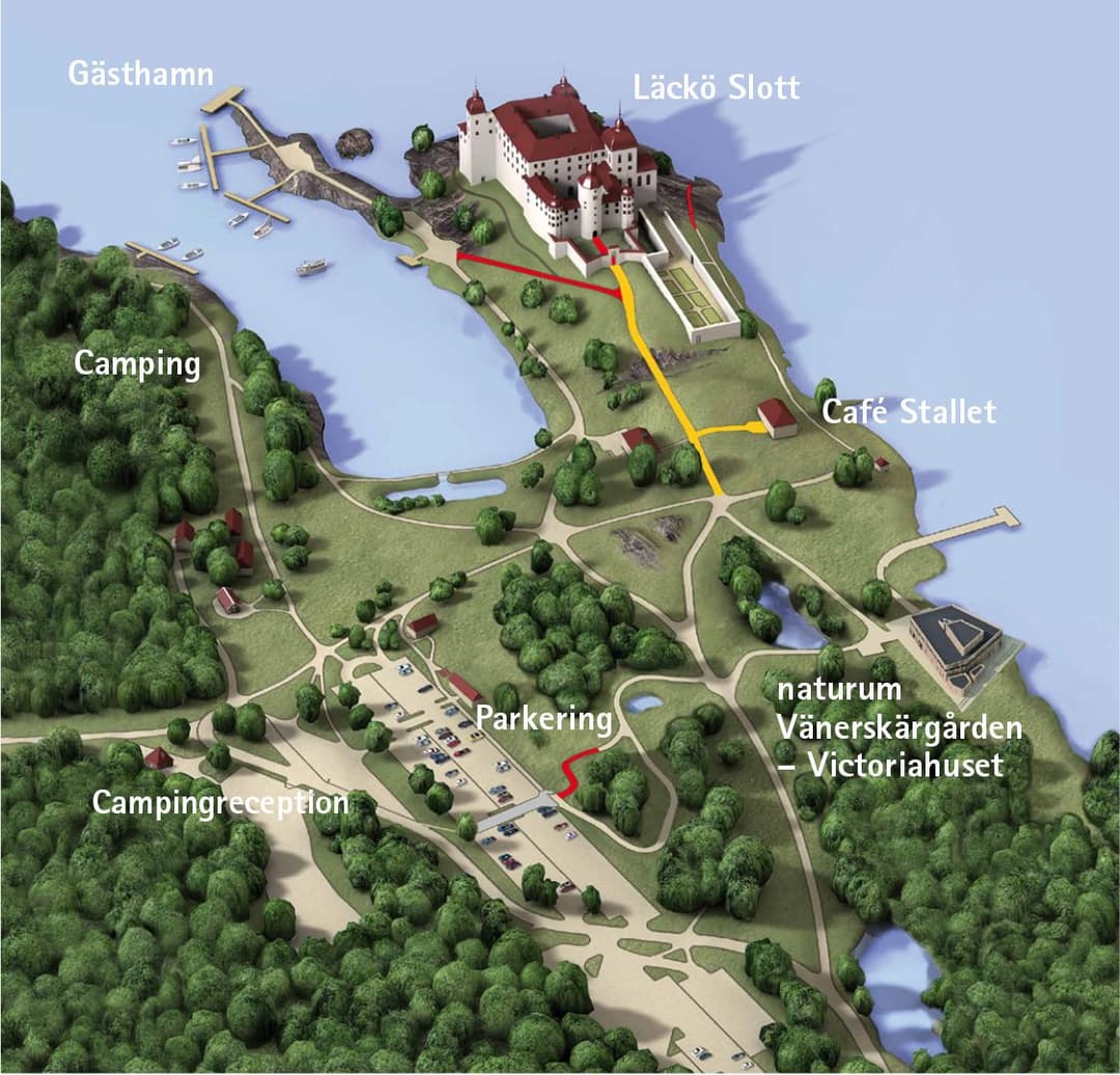 Läckö Slott Map